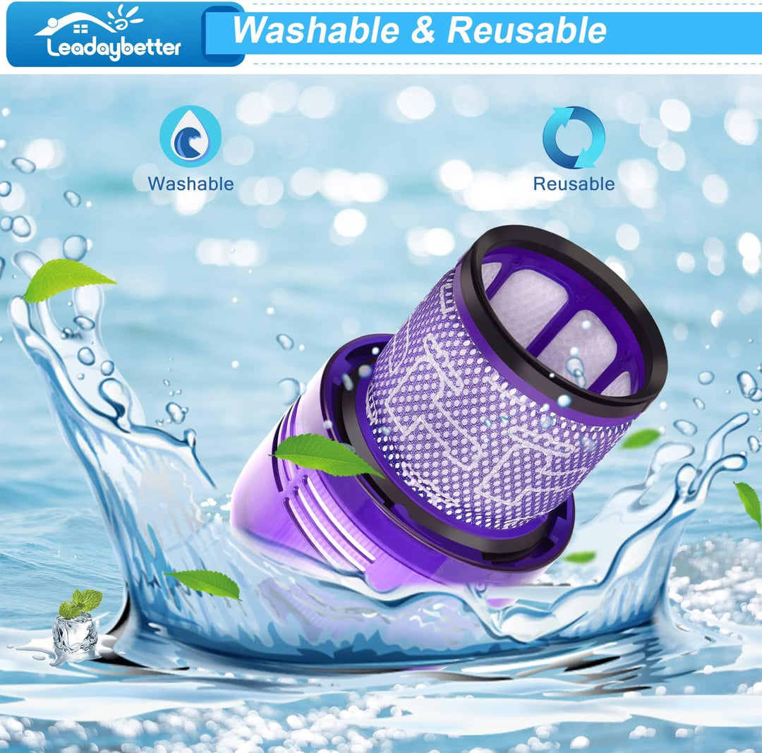2 Stück Ersatzteile Filter für Dyson V11 Torque Drive Animal V15 Detect Akku Staubsauger SV14 SV17 S