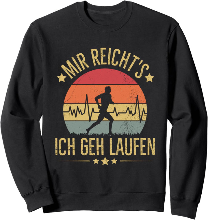 Läufer Mir Reicht's Ich Geh Laufen Joggen Herzschlag Lauf Sweatshirt