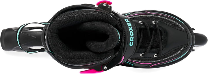 2in1 Croxer Inlineskates/Schlittschuhe Optima verstellbar 39-42 (24cm-26,5cm) Mint/Pink, 39-42 (24cm