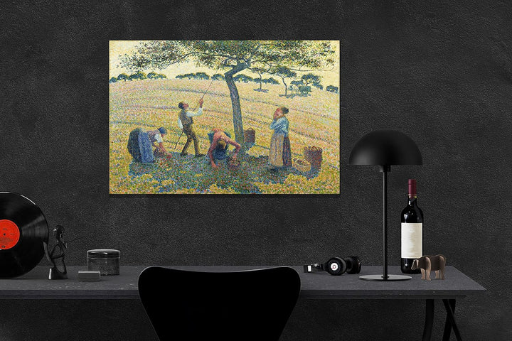 Apple Harvest von Camille Pissarro Leinwanddruck Wandkunst Bilder Hängende Kunstwerk Wohnzimmer Wint