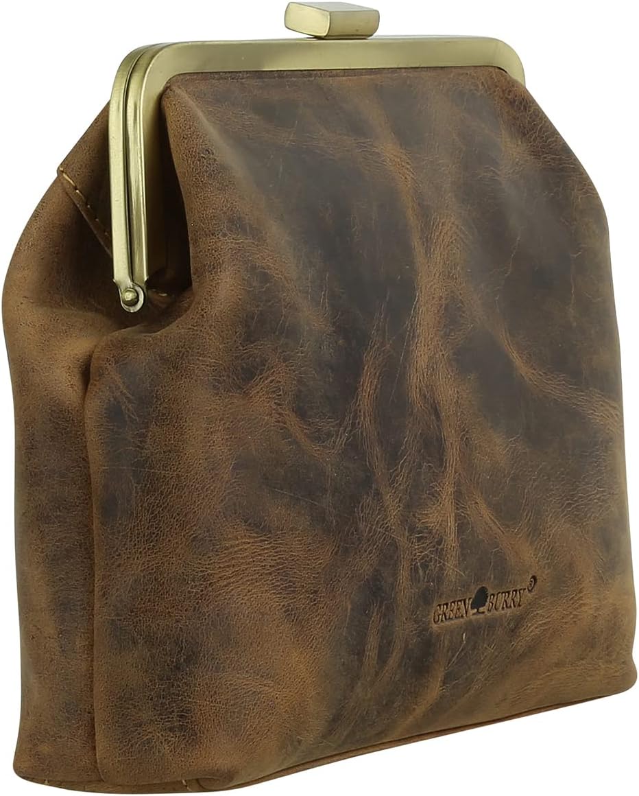 Greenburry Vintage Clappy Umhängetasche Leder 23 cm