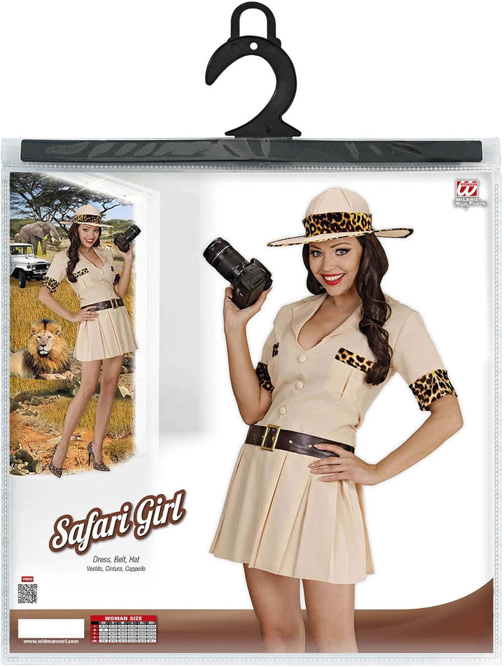 WIDMANN MILANO PARTY FASHION W Kostüm Safari Girl, Kleid, Dschungel, Faschingskostüme, M