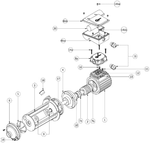 Kühlmittelpumpe Eintauchpumpe BP22 60Lt/m Aluminium Schmiermittelpumpe Kühlwasserpumpe für Werkzeugm