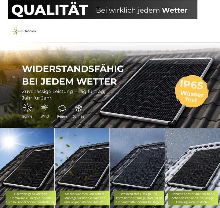 solartronics Solarmodule 2 Stück 130 Watt Mono Solarpanel Solarzelle Photovoltaik 90646