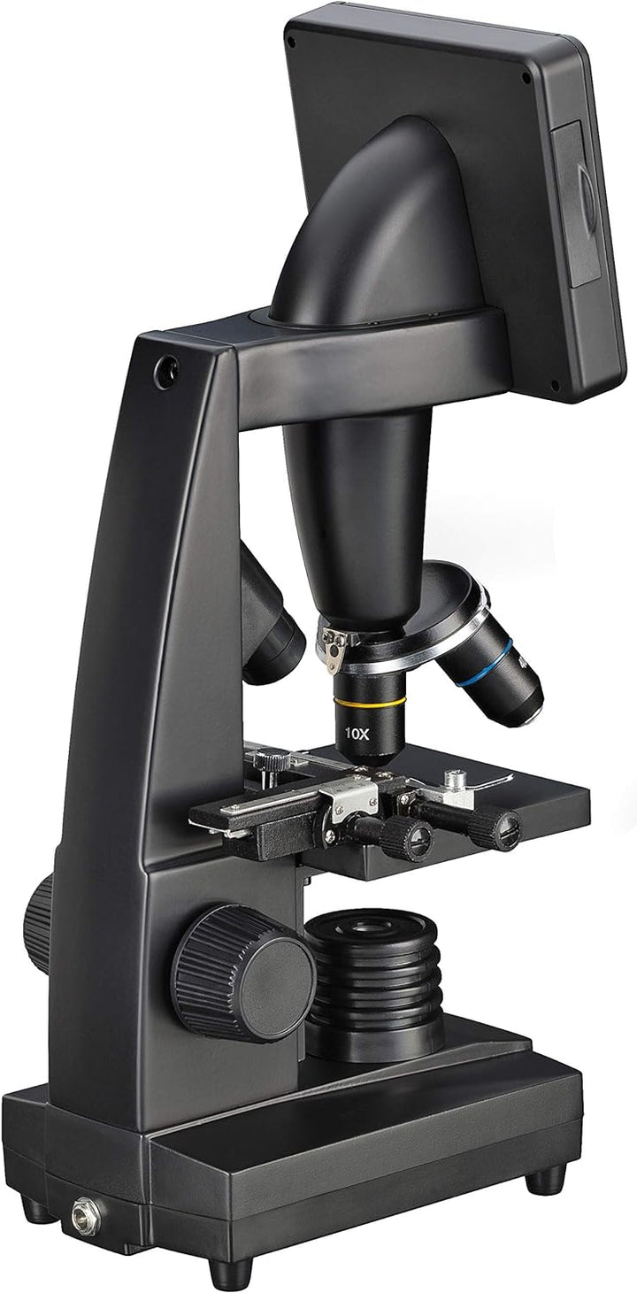 Bresser Durchlicht und Auflicht LCD-Mikroskop 50x-500x, (2000x digital), 5 Megapixel Sensor und 8,9