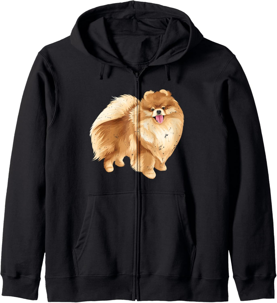 Cute Pomeranian Dog Graphic Kapuzenjacke