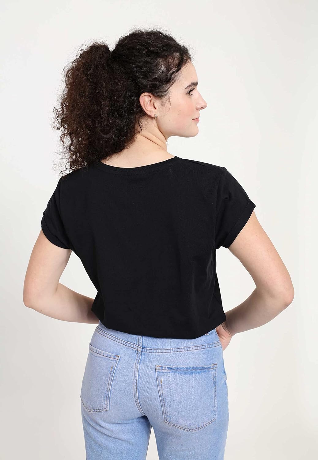 Disney Damen The Little Mermaid Mermaid Moon Women's Organic Rolled Sleeve T-shirt