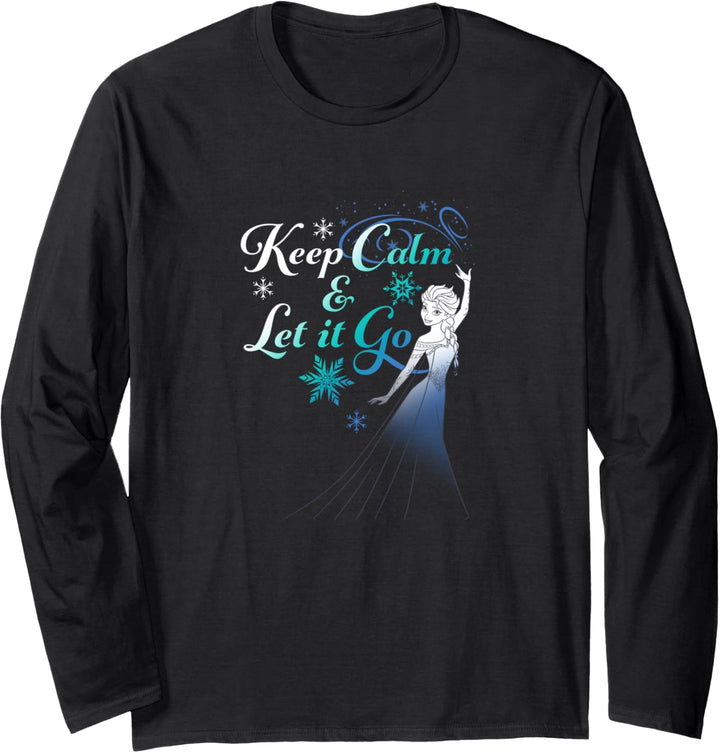 Disney Frozen Elsa Keep Calm & Let It Go Langarmshirt