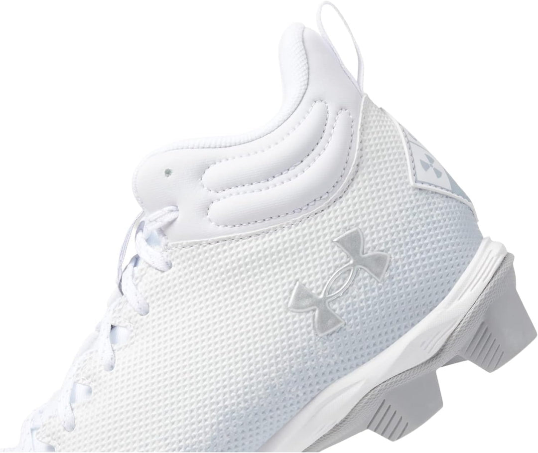 Under Armour Glyde Rm Damen Softball-Schuh 40.5 EU White White Metallic Silver, 40.5 EU White White