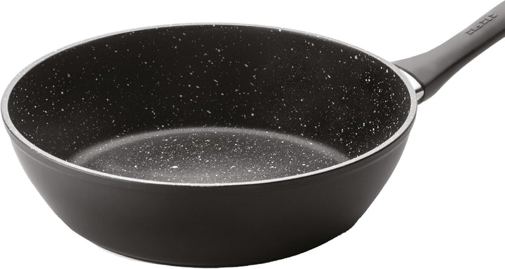 IBILI - Bratpfanne Natura, 28 cm, Aluminium, Anti-Haft-Beschichtung im Stein-Stil, geeignet für Indu