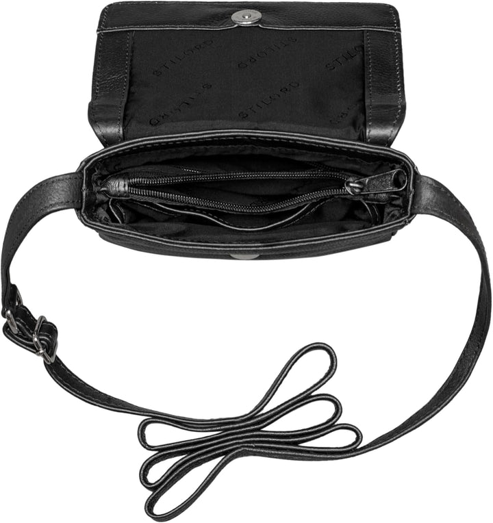 STILORD 'Audrey' Handtasche Damen Leder Klein Elegante Umhängetasche für Frauen Mini Crossbody Bag S