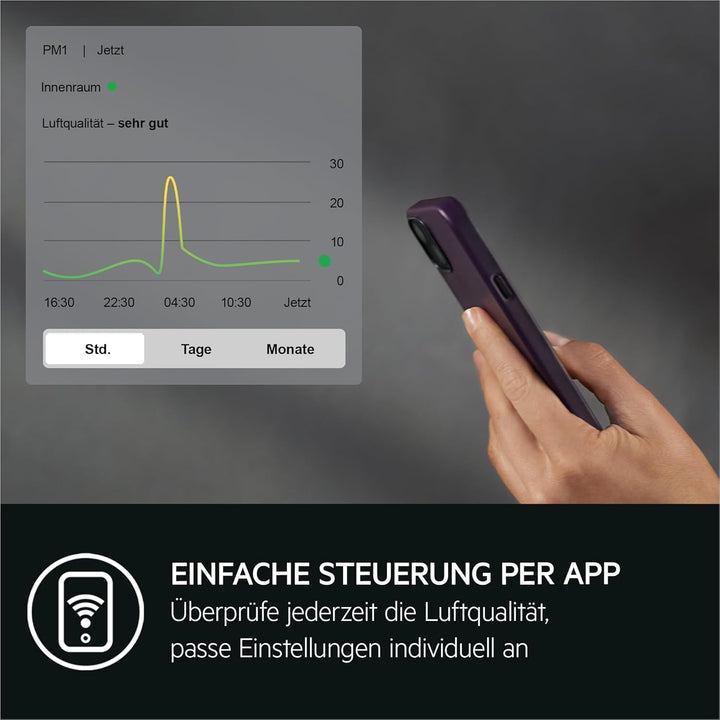 AEG Luftreiniger Pure 5000 / für bis zu 41 m²/98 m³ / Farbe: Dark Grey APO50371DG Dark Grey