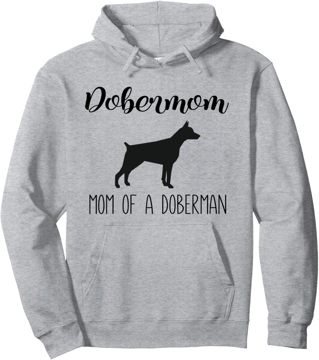 Dobermom Funny Doberman Mom Pullover Hoodie