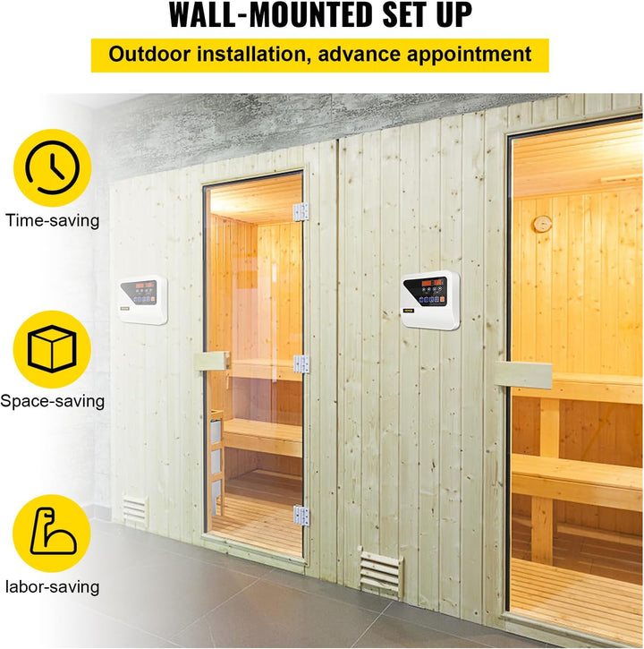Digitaler Sauna-Steuerung für Saunaofen von 3 bis 9 kW Anzeige digitaler Controller externer Freizei