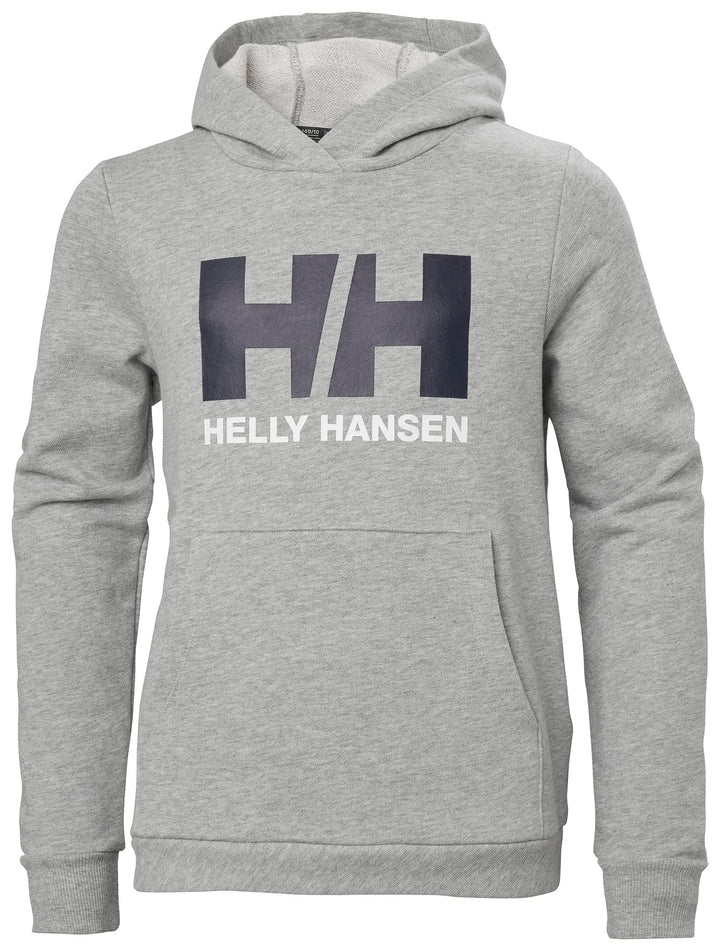 Helly Hansen Unisex Junior HH Logo Kapuzenpullover 2.0 14 Jahre Grau-melange, 14 Jahre Grau-melange