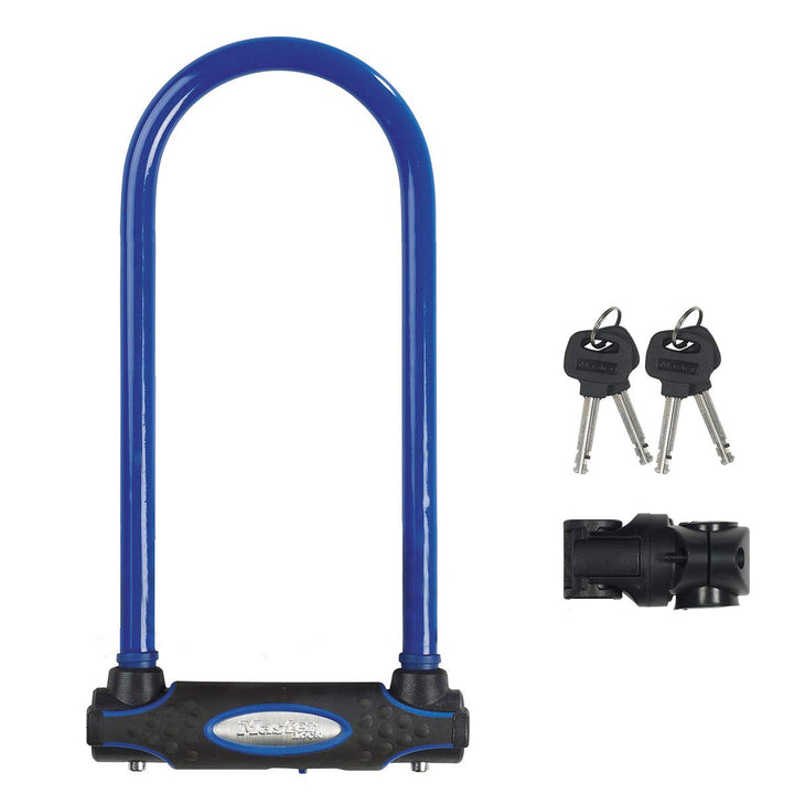 MASTER LOCK Bügelschloss [Schlüsselschloss] [mit Halterung] [Zertifiziertes Fahrrad Schloss - Secure
