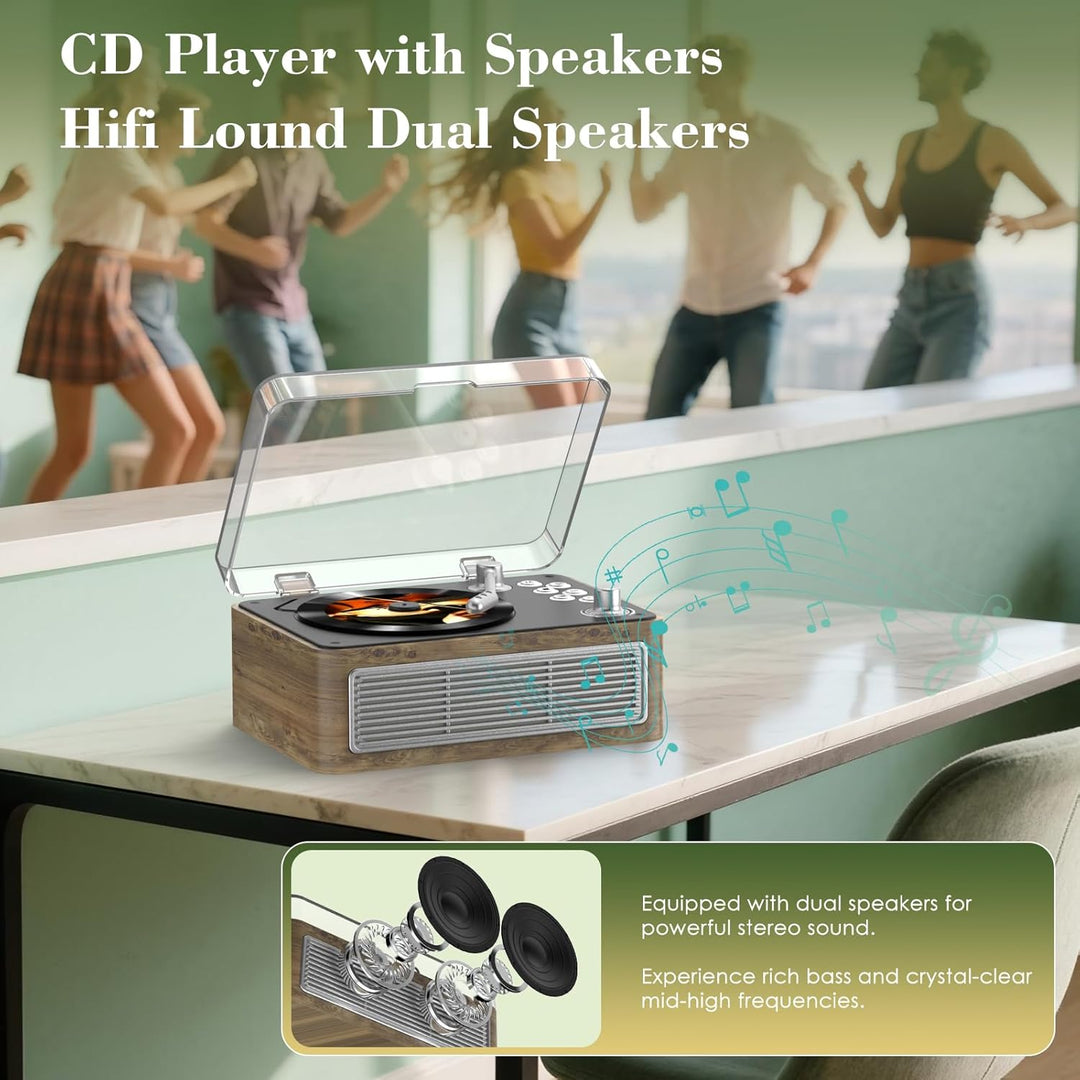 CD Player Tragbar Bluetooth: Kegaudio Radio mit CD-Player Tragbarer mit Lautsprecher Fernbedienung U