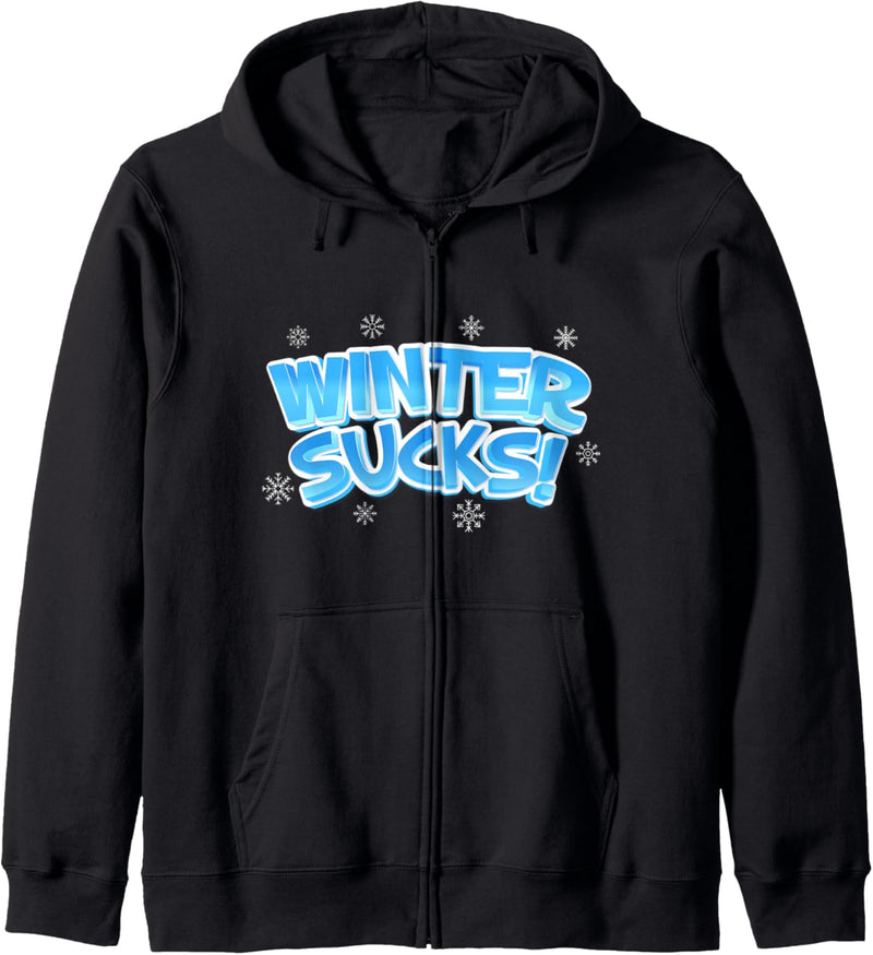 Winter Sucks Funny Christmas Kapuzenjacke