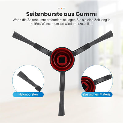 18 Stück Zubehör für Ecovacs Deebot T30S / T30S PRO Saugroboter, 1 Hauptbürste 4 Staubbeutel 4 Wisch