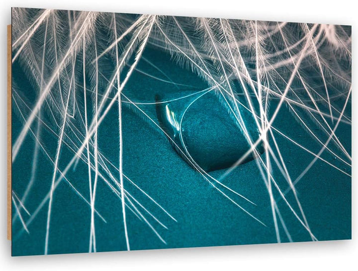 Wandbild Wassertropfen Modern Deko Kunst Bilder Natur Blau 100x70 cm M14230 100x70 cm, M14230 100x70