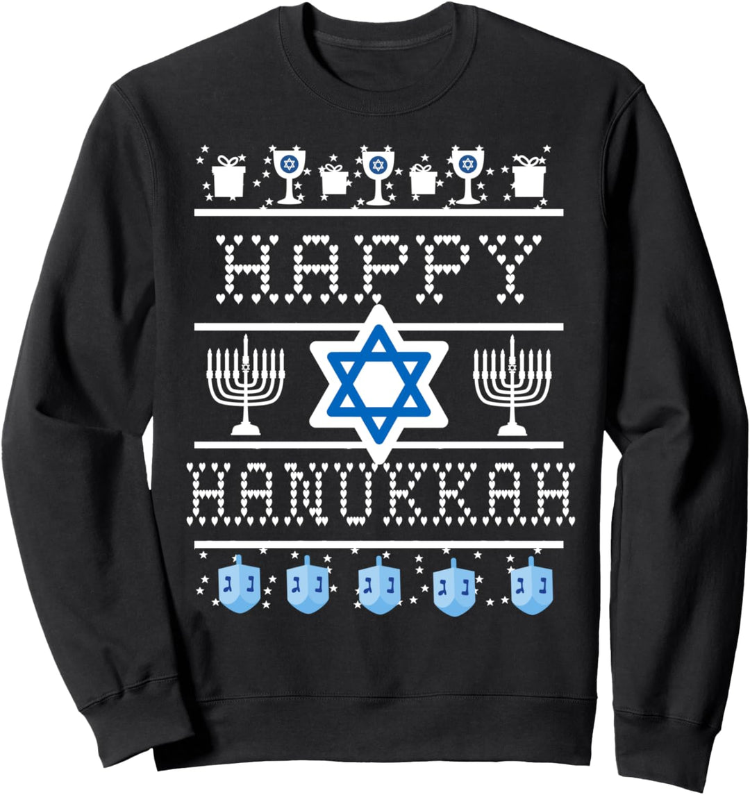 Ugly HANUKKAH Sweater Star of David Sweatshirt