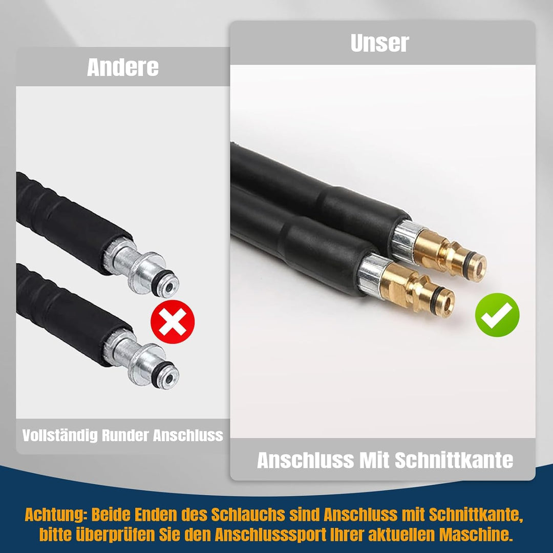 OHAYORI 6M Hochdruckschlauch Ersatzschlauch für Kärcher K-Serie K2/K3/K4/K5/K6/K7, 180Bar Verlängeru