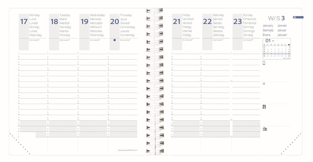 TIME&amp;LIFE Medium vz ML silber El 2027: Kalender im Taschenformat, Spiralbindung
