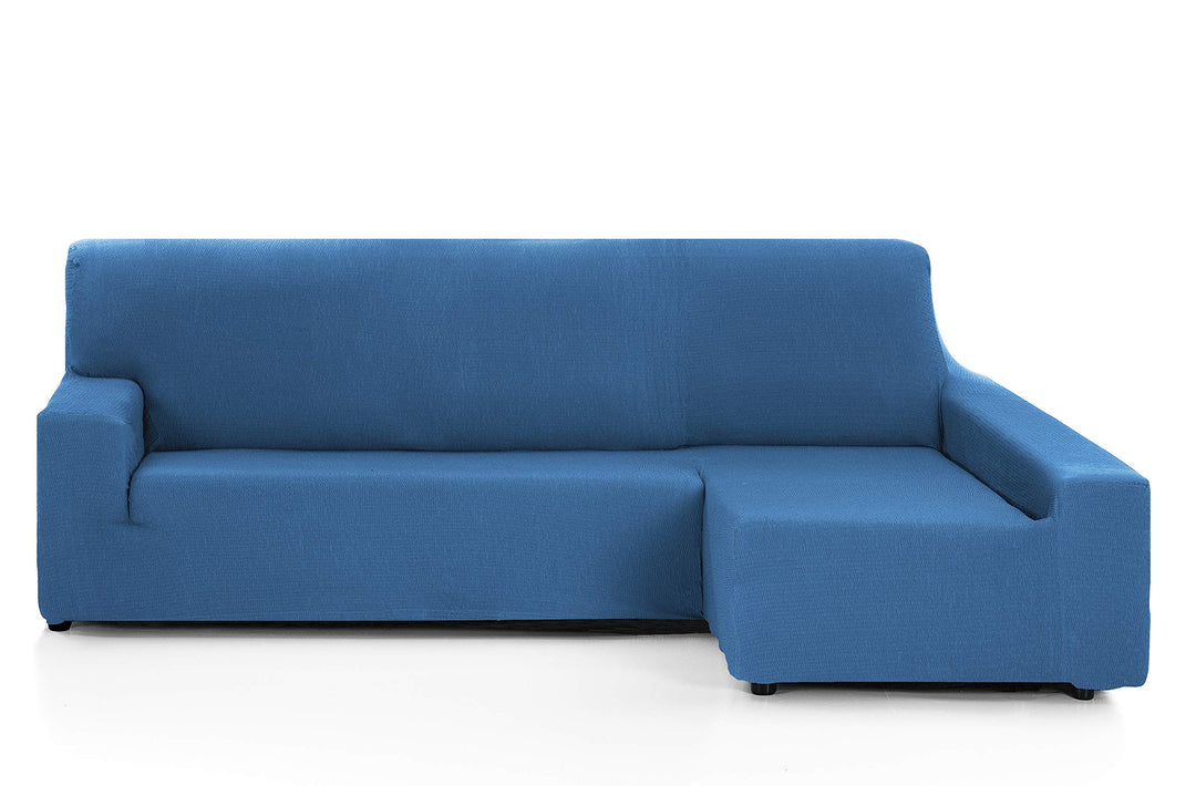 Martina Home - Elastischer Bezug für Sofa, Modell Túnez, Eckteil rechts, Stoff, Blau (Azafata), 3-Si