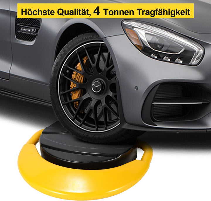 1X Parkplatzsperre mit Fernbedienung, Schlüssel, Elektronische Parkplatzsperren, Antikollision 180°,