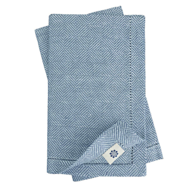 Linen & Cotton Qualität 4 x Stoffservietten Servietten Stoff Leinenservietten Scandi mit Hohlsaum -