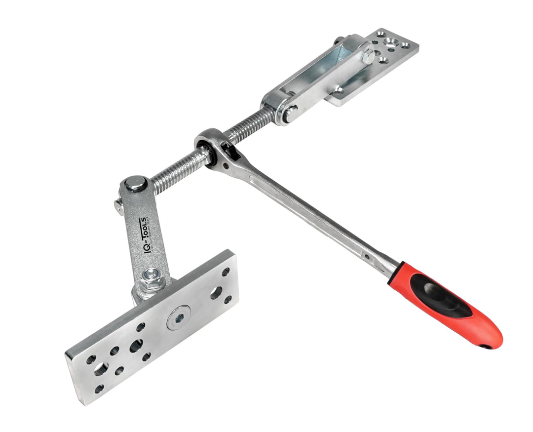 IQ-TOOLS Plattenzug mit 360° drehbarer Platte – Balkenzug mit Ratsche, Drehbare Plattenheber, rotier