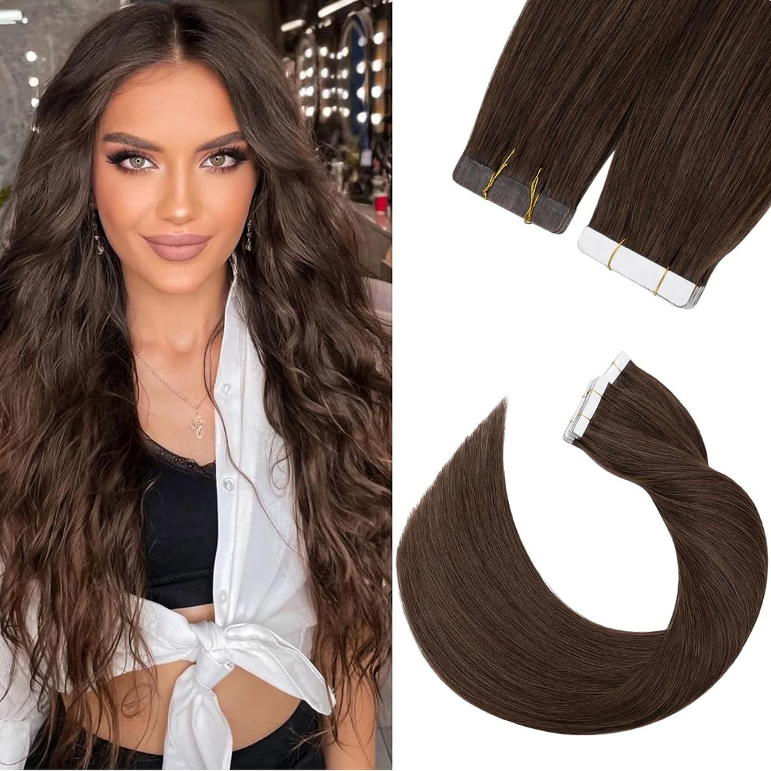 Silk-co Tape in Extensions Echthaar 20stk, leicht Version Tape Extensions Echthaar, Remy Haarextensi