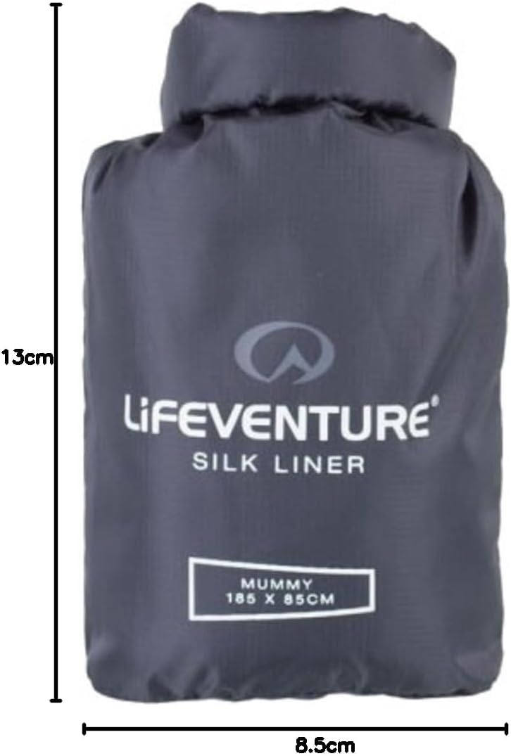 Lifeventure Seidenschlafsack-Einlage. Leichtes Reise- und Campinglaken zur alleinigen Verwendung ode