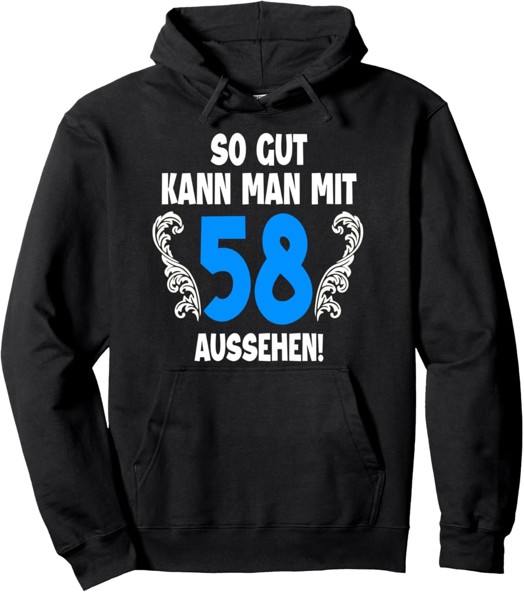 58 Jahre Tshirt Männer Jahrgang 1964 Geboren 58. Geburtstag Pullover Hoodie
