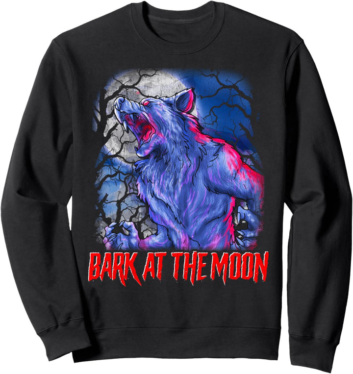 Den Mond anbellen! Heulender Werwolf Sweatshirt