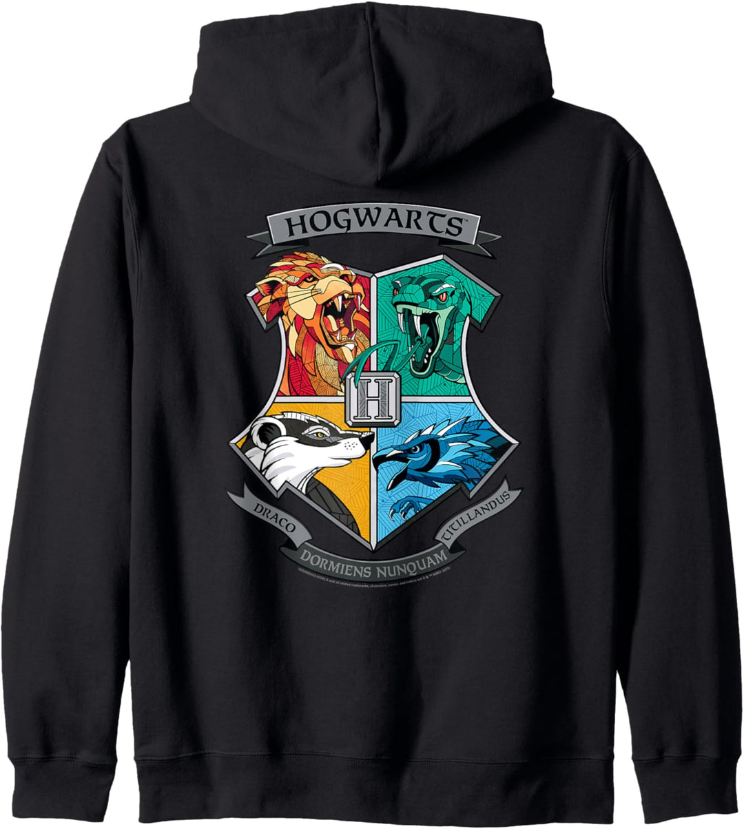Harry Potter Mosaic Hogwarts Shield Kapuzenjacke