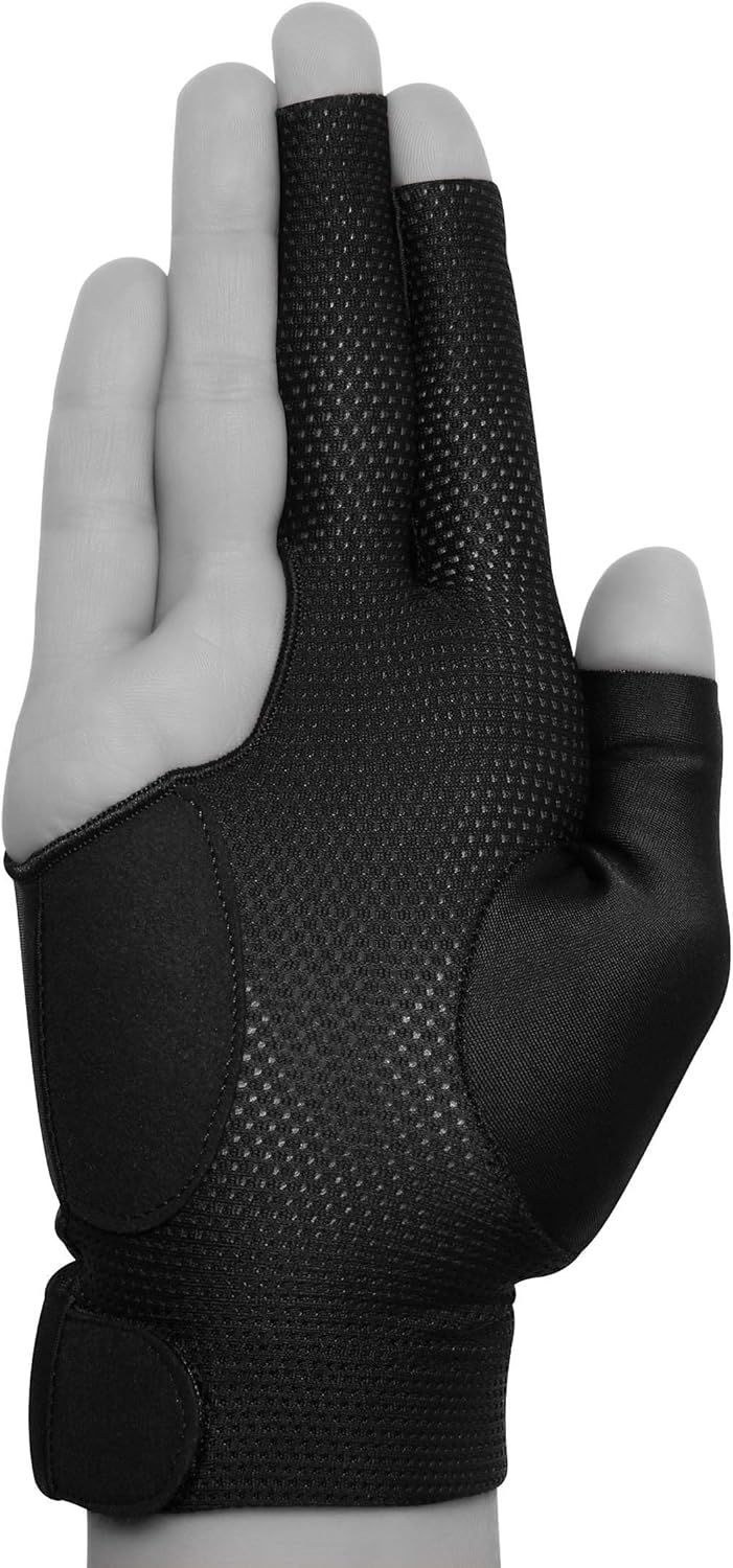 KAMUI 2017 Billardhandschuh – QuickDry – für rechte Hand – Schwarz, S