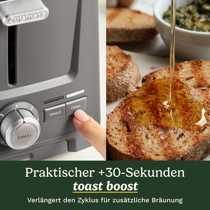 Core Collection 2 Slice Plastic Toaster 2 Scheiben (CC) Stein Grau, 2 Scheiben (CC) Stein Grau