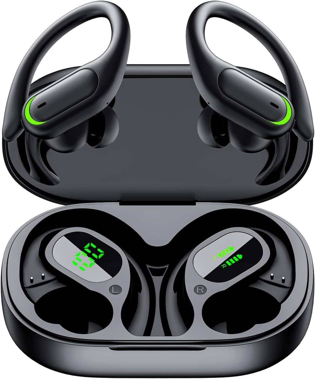 Bluetooth Kopfhörer Sport, 2026 Sport Ohrhörer für Arbeit &amp; Fitness, 60h Spielzeit Kopfhörer Kabello