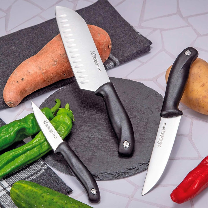 Cuchillo 3 claveles evo cocina 11 cm acero inoxidable molibdeno vanadio 11 cm Küche, 11 cm Küche