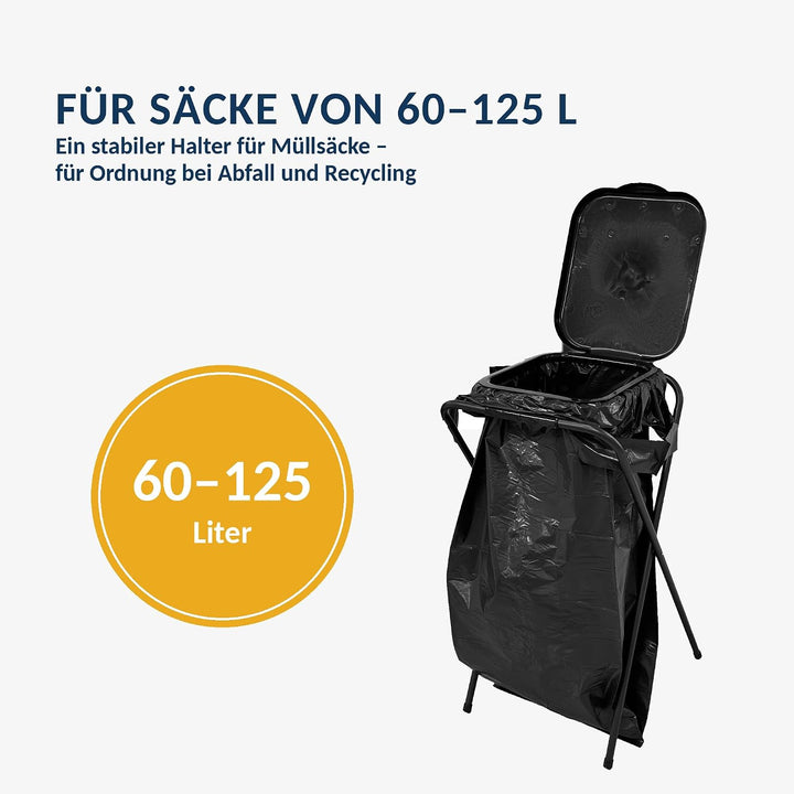 Rörets Sackhalter für Recycling Select Single - perfekt für Abstellraum oder Garage - stabiler Halte
