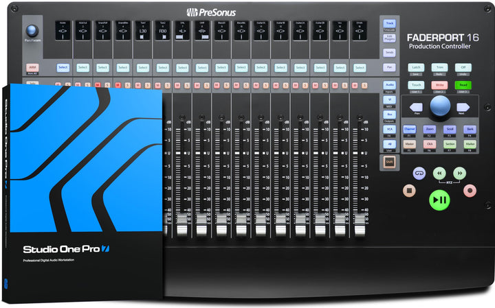 PreSonus FaderPort 16, 16-Fader DAW Mix Production Controller, mit Softwarepaket 16 Fader DAW-Contro