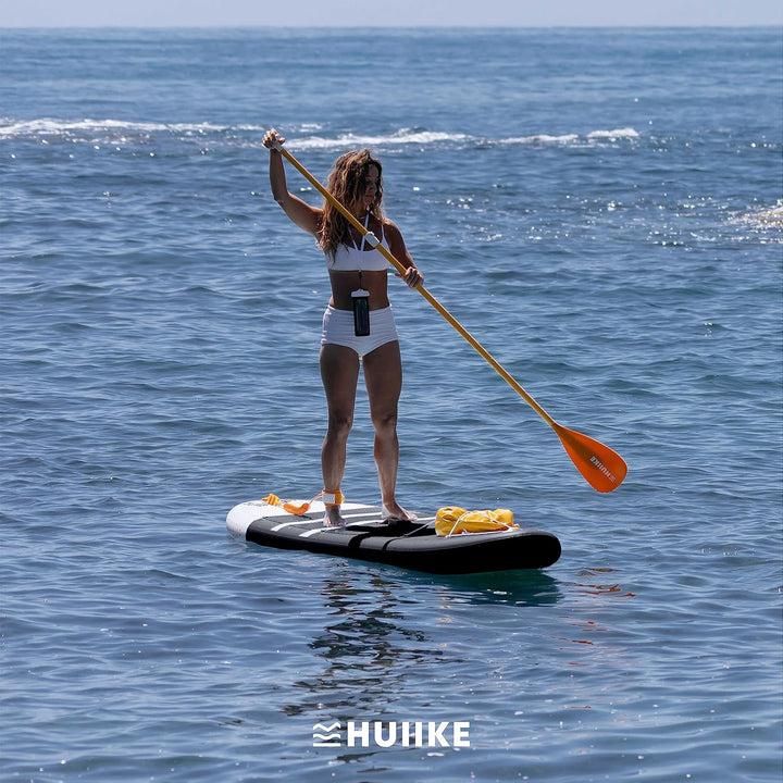 HUIIKE Stand Up Paddling Board mit Zubehör, Paddel, Finnen, Leash, Pumpe, Rucksack. SUP-Board Aufbla