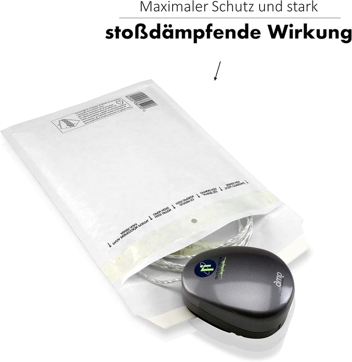WPTrading - 400 Stück Luftpolstertaschen A5 200 x 275 mm Gr.4 (D) weiss selbstklebend - Kraftpapier