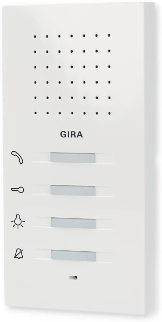 Gira 1250112 Wohnungsstation AP Flächenschalter reinweiss glänzend