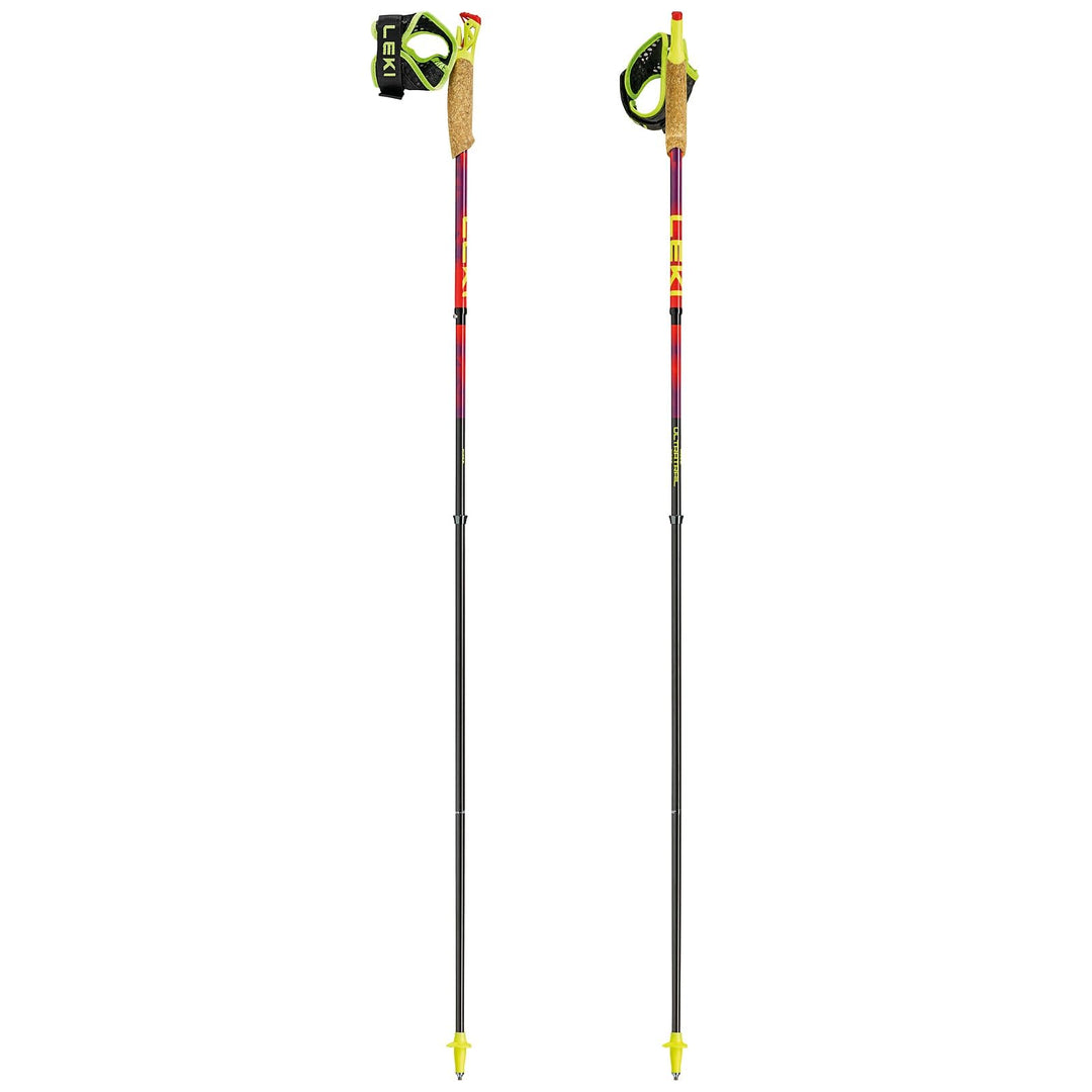 LEKI Ultratrail FX.One SL Unisex Wanderstock rot/lila rot bright red-violet-neonyellow 120 cm, brigh