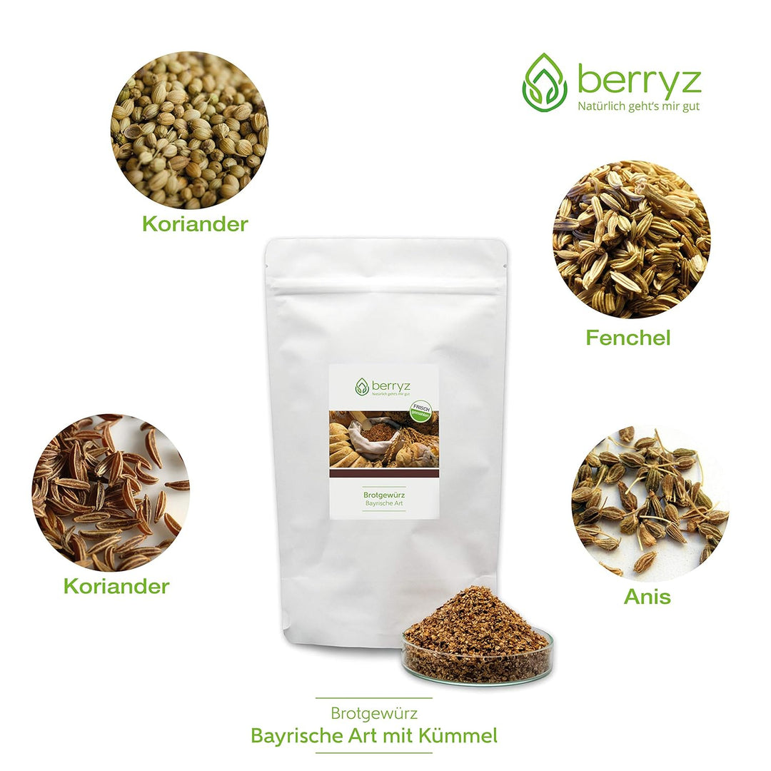 Brotgewürz 3-er Set | Bayrische Art 100g + Bayrische Art mit Kümmel 100g + Mediterrane Art 90g | Vie