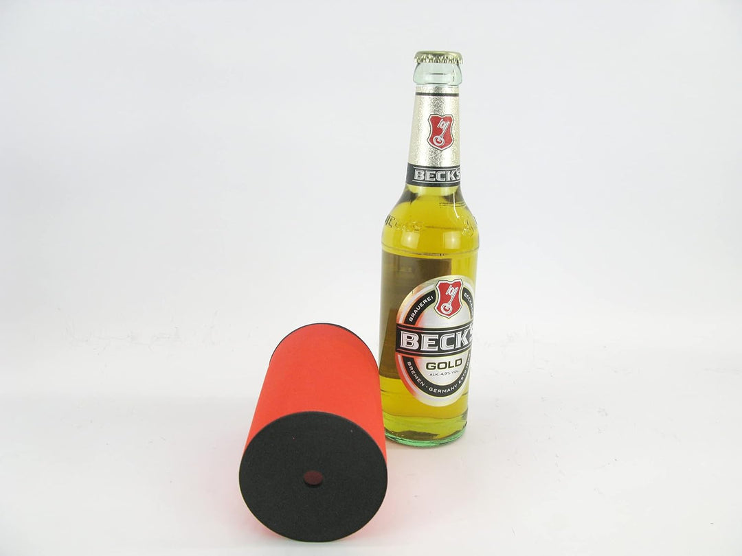 6X Rote Getränkekühler - Bierkühler - Flaschenkühler für Langen 0,33L Bierflaschen aus bestem 5-6mm