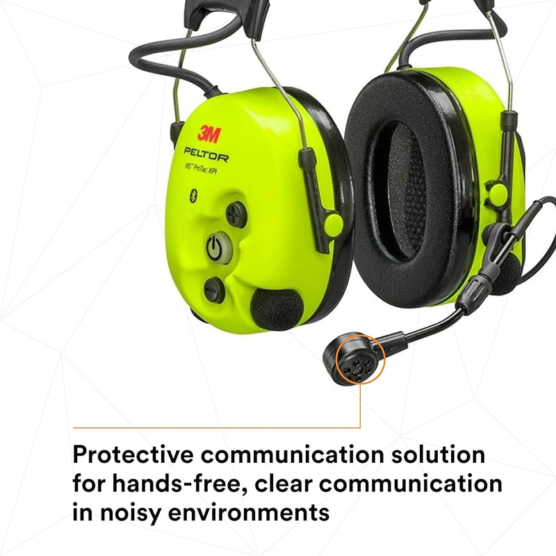 3M Gehörschutz-Headset PELTOR WS ProTac XPI, Kopfbügel, Bluetooth, gelb 7100196045 (Kapselgehörschut