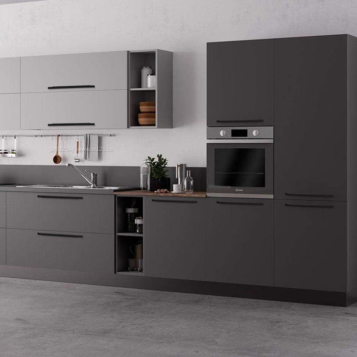 goldenwarm 10 Stück Küchengriffe 160mm Schrankgriffe Edelstahl Türgriffe Küche Möbelgriffe Schwarz G